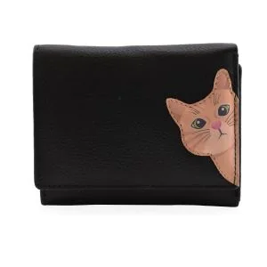 Mala Leather Lommebok Dame Katten Cleo